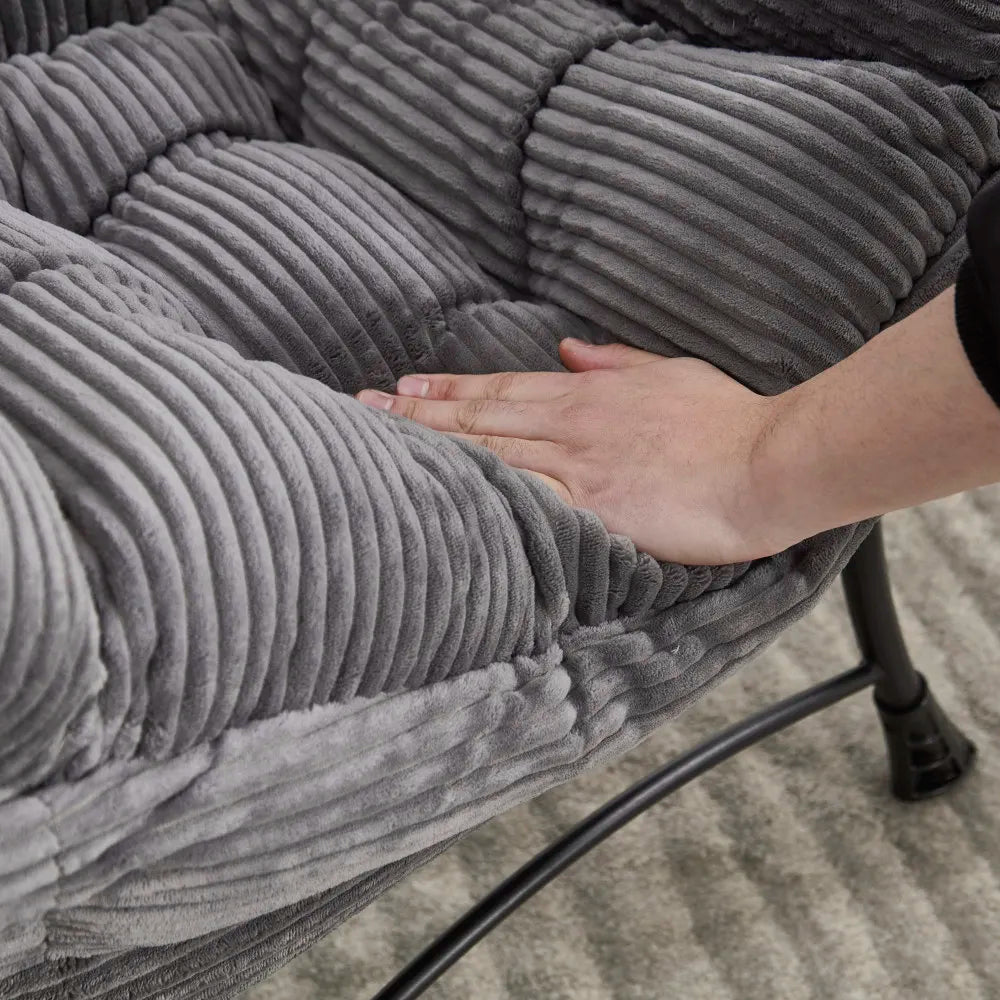 Modern Lazy Chair with Ottoman