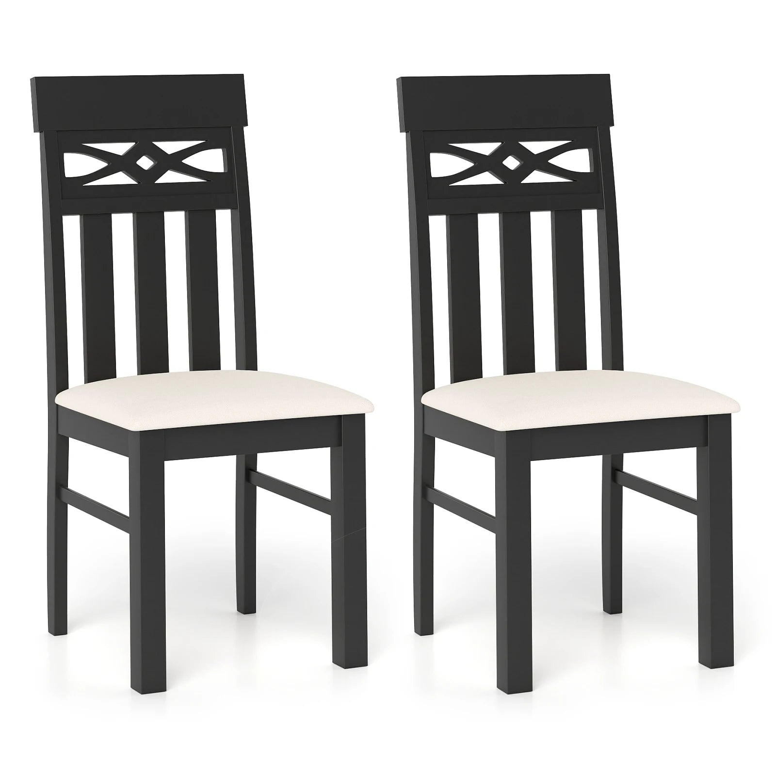 High Back Dining Room Chairs (Set of 2)
