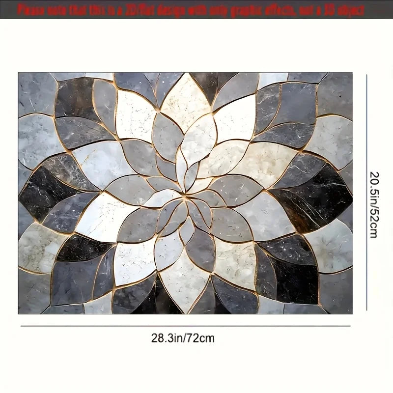 Floral Stove Top Cover