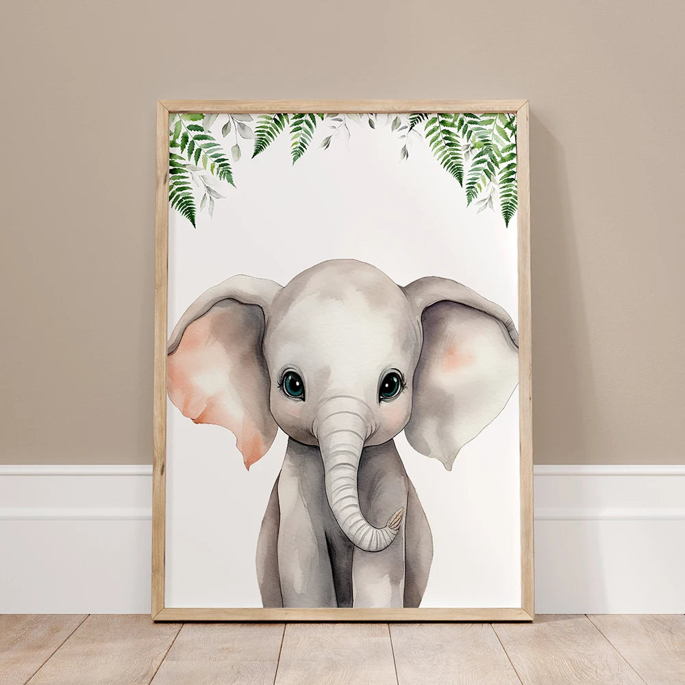 Personalized Name Safari Animal Nursery Decoration