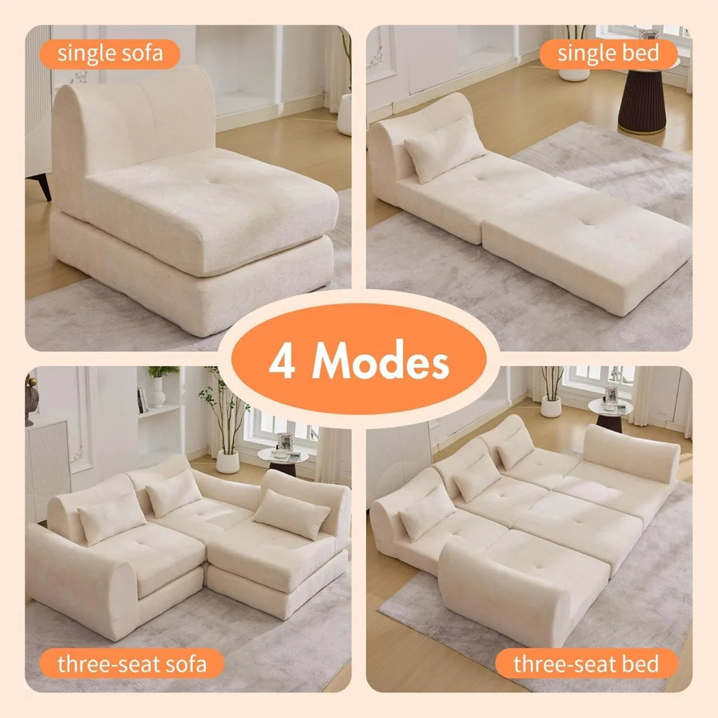 Modular Sectional Boneless Couch