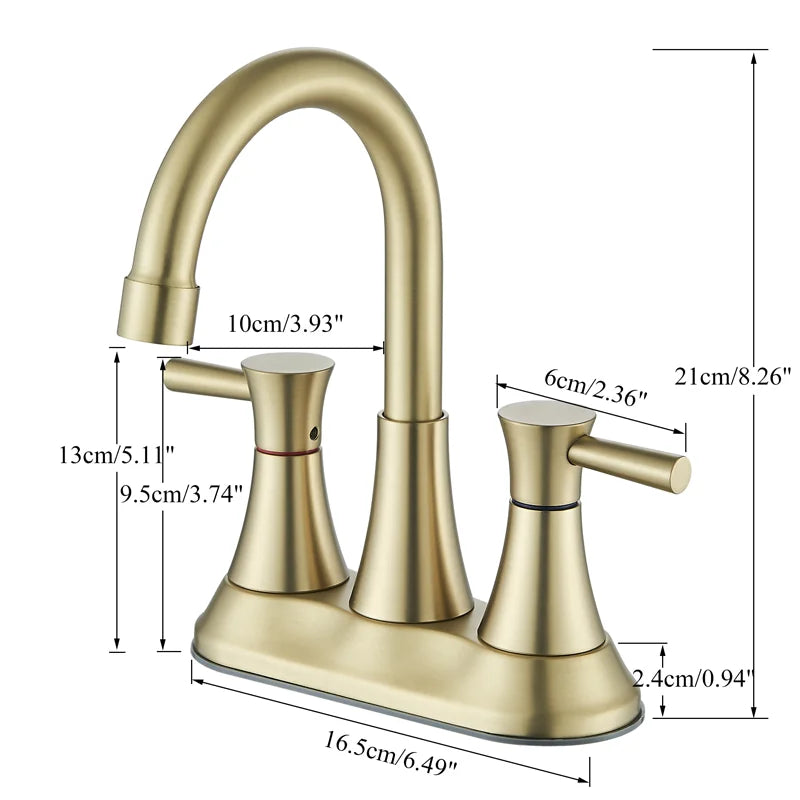 Double Handle Antique Faucet