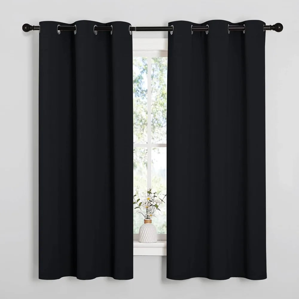 Thermal Insulated Blackout Curtains (2 Panels)