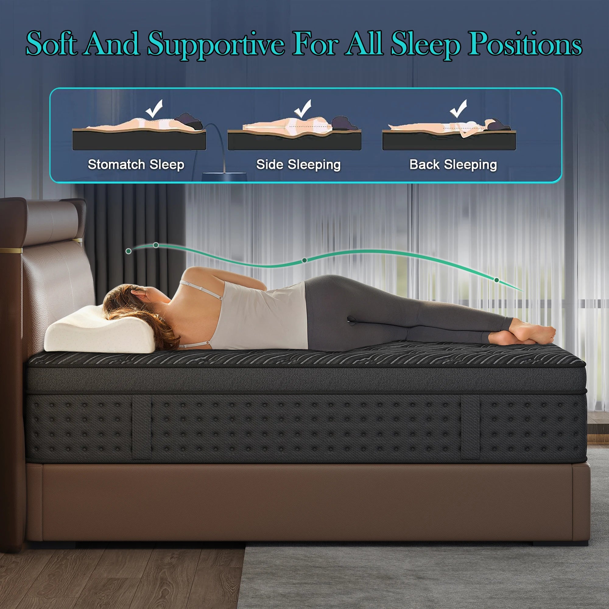 12/14inch Memory Foam Hybrid Mattress