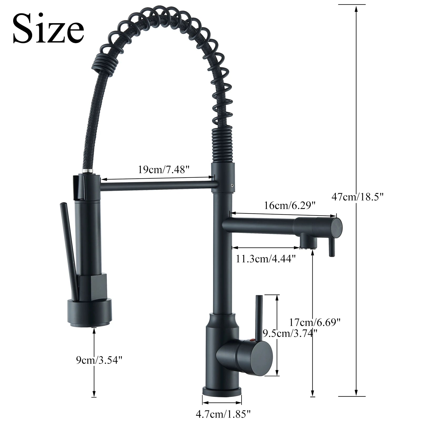 Kitchen Faucet Spring Pull Down Sprayer