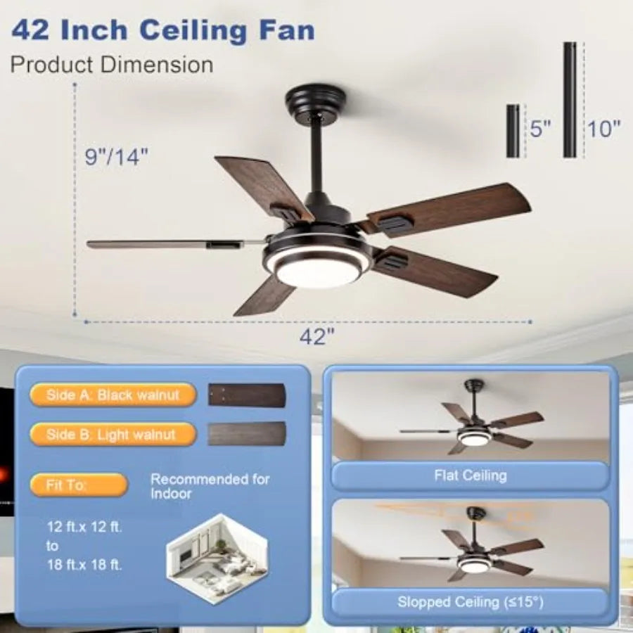 42-Inch Ceiling Fan with Light