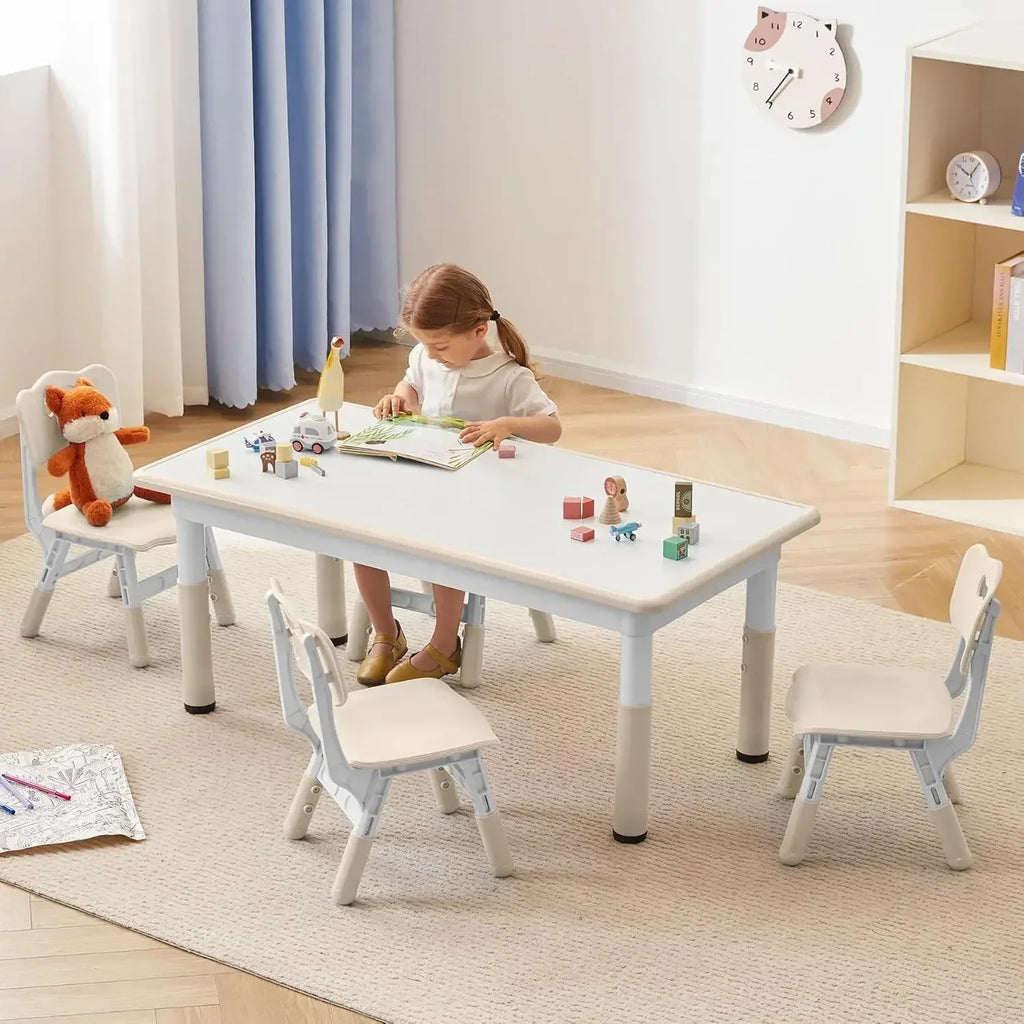 Kids Study Table and Chairs Set
