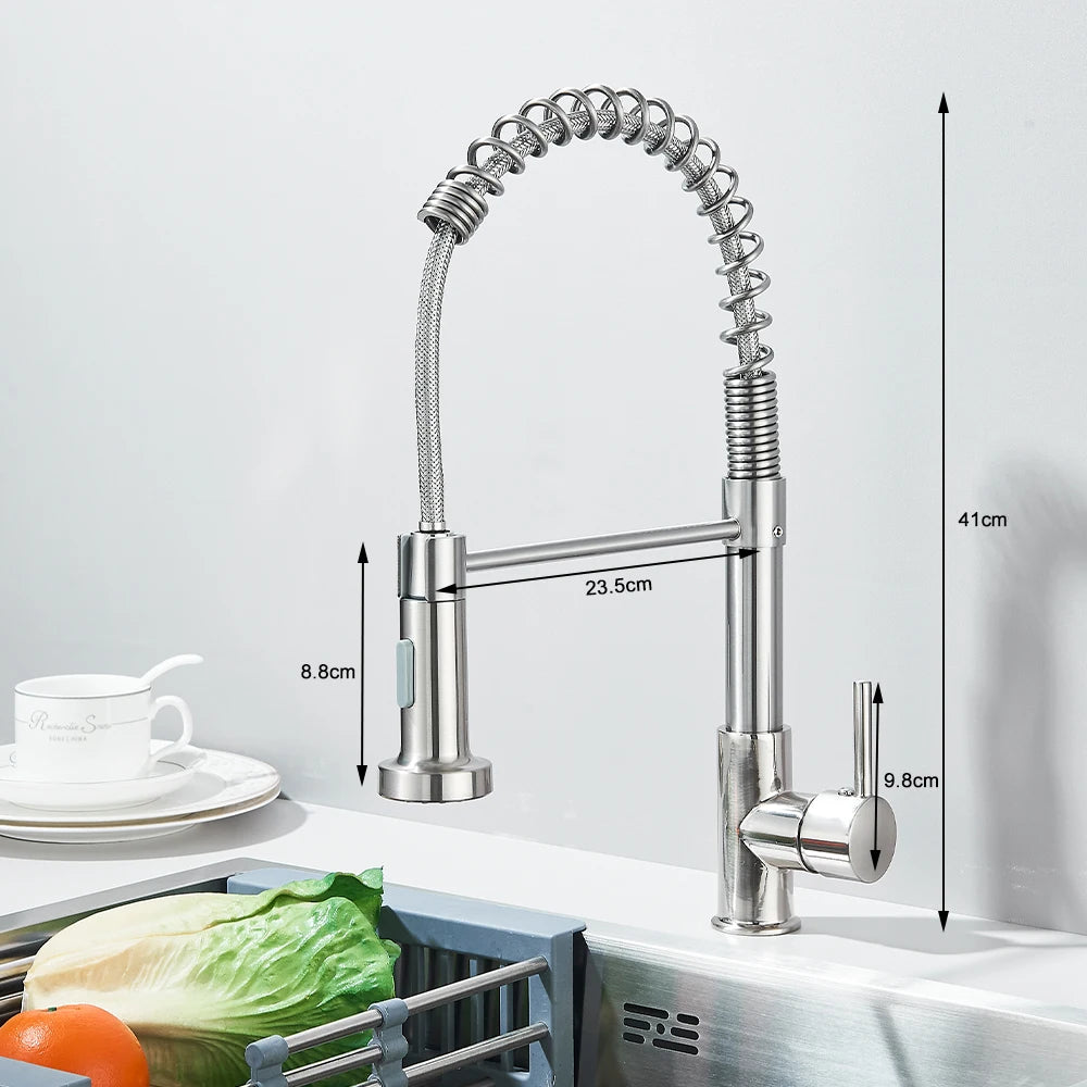 Pull Down Kitchen Faucet