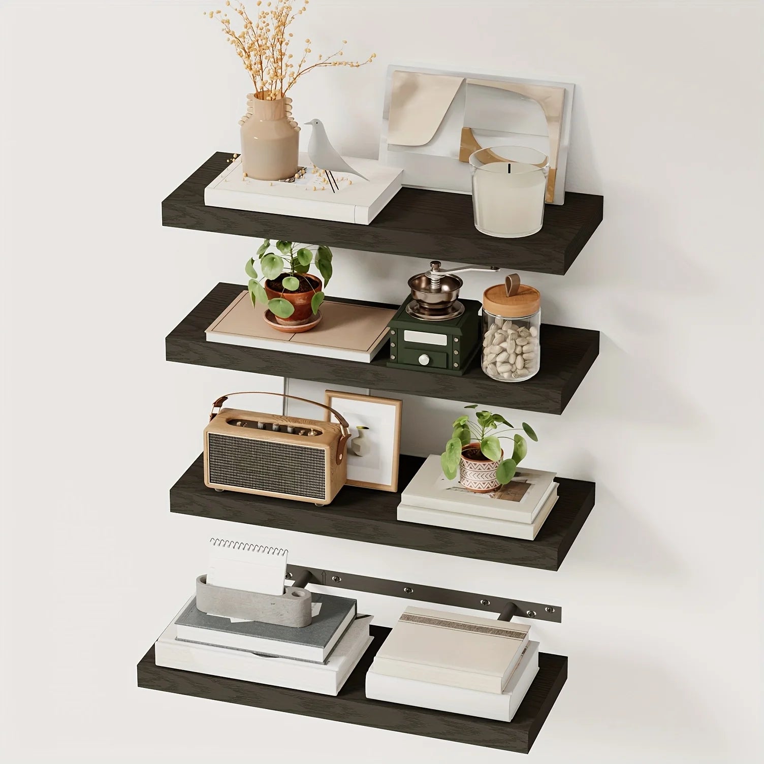 4/8pcs 15.8in Floating Shelves For Wall
