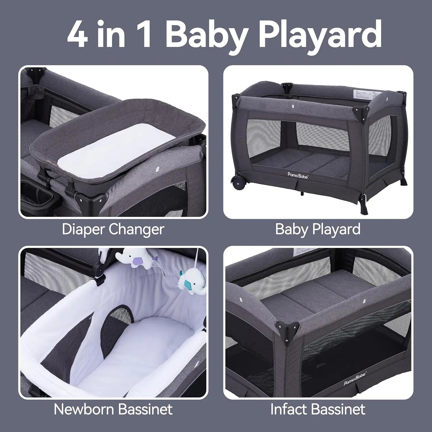 Foldable Playard with Changing Table