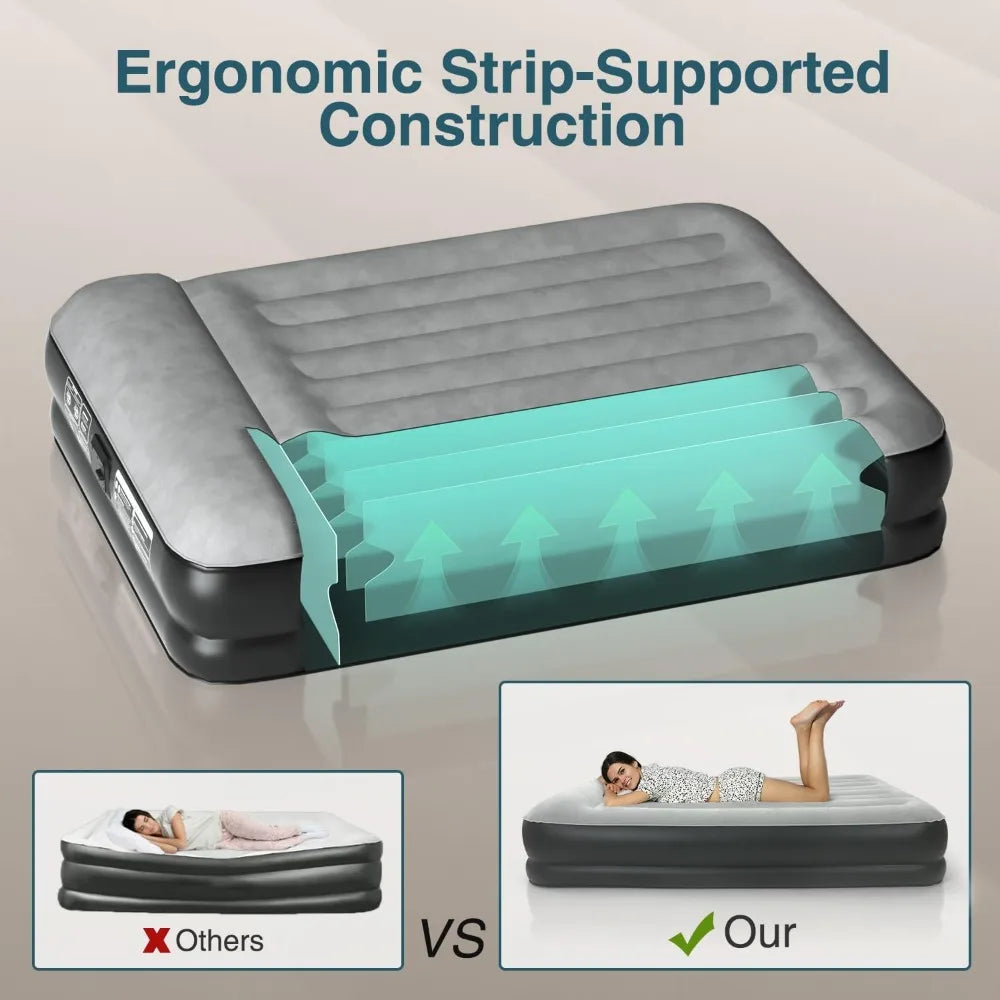 Queen Air Mattress with Built-in Pump